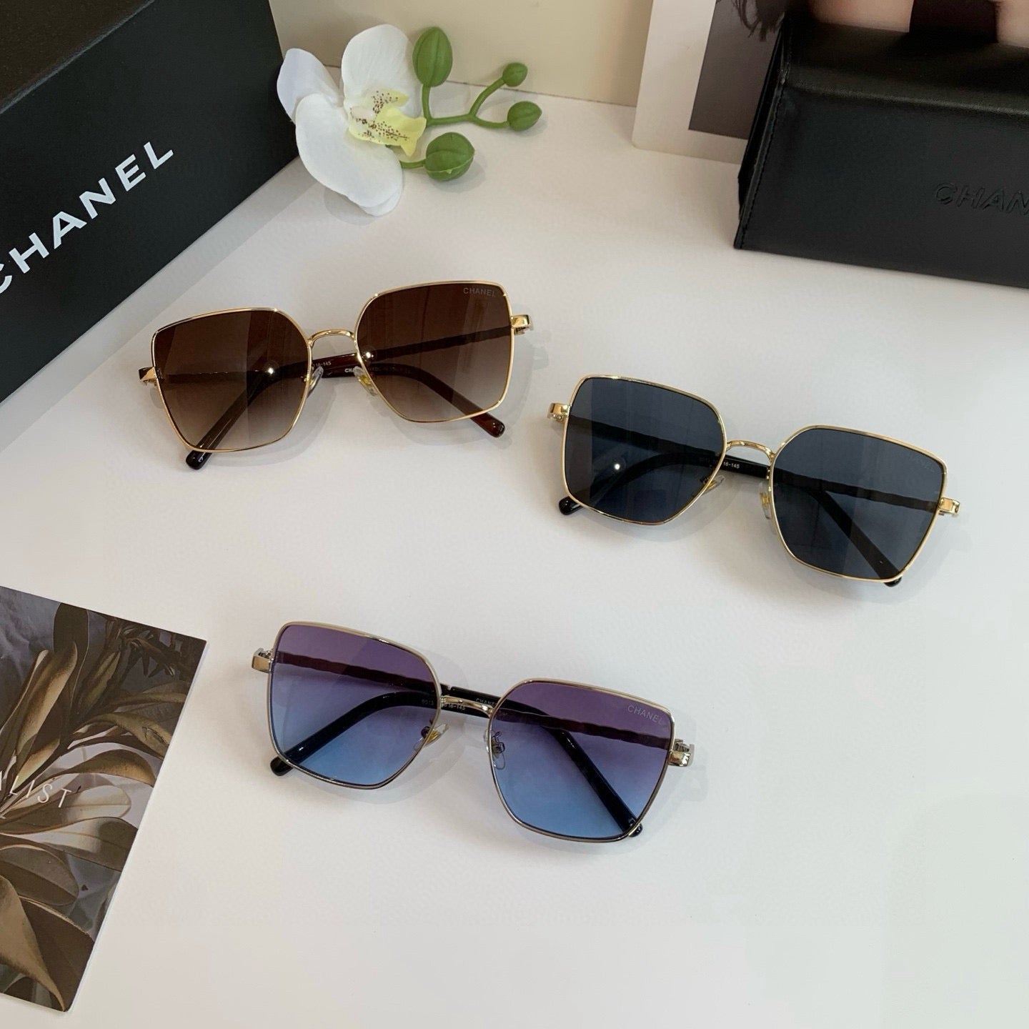 Chanel Square Brown Lens Sunglasses for Men & Women - 398489 - detail image 3