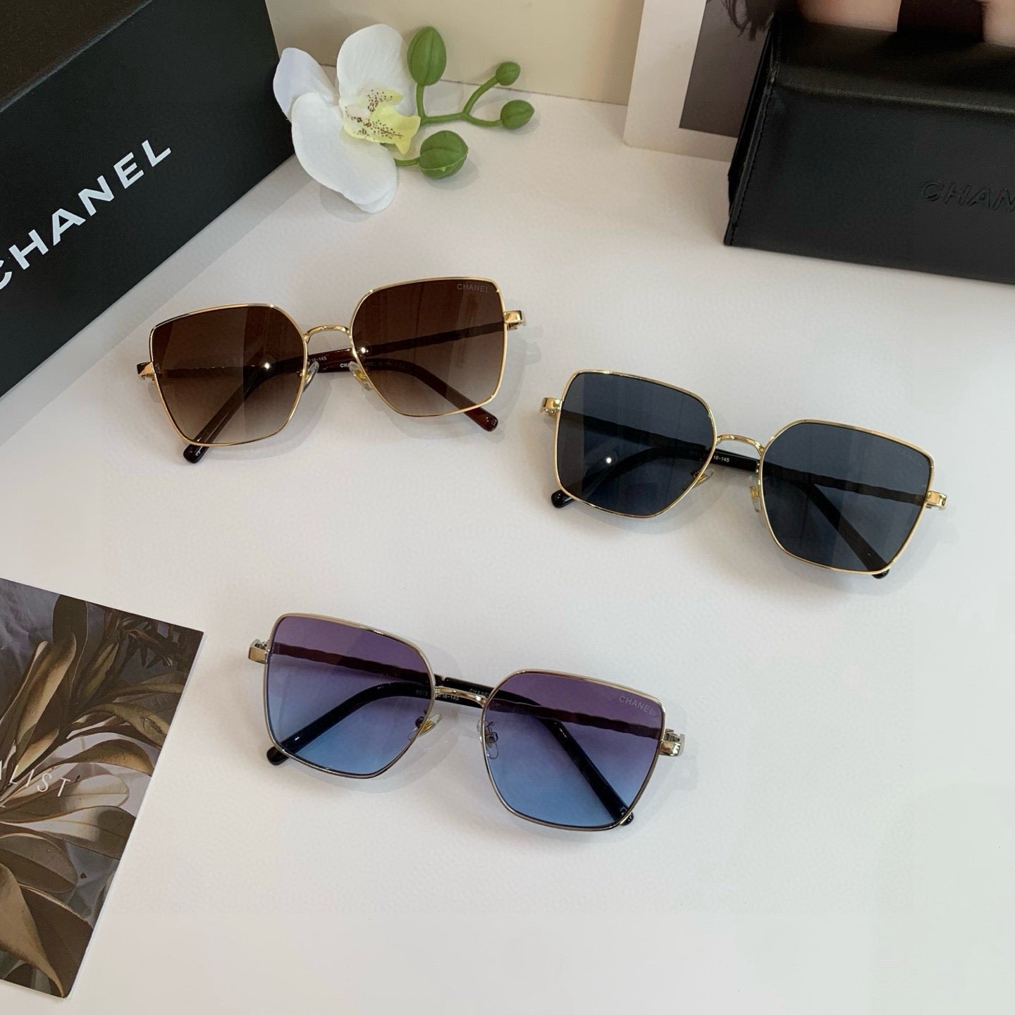Chanel Square Silver Lens Sunglasses for Men & Women - detail image 4