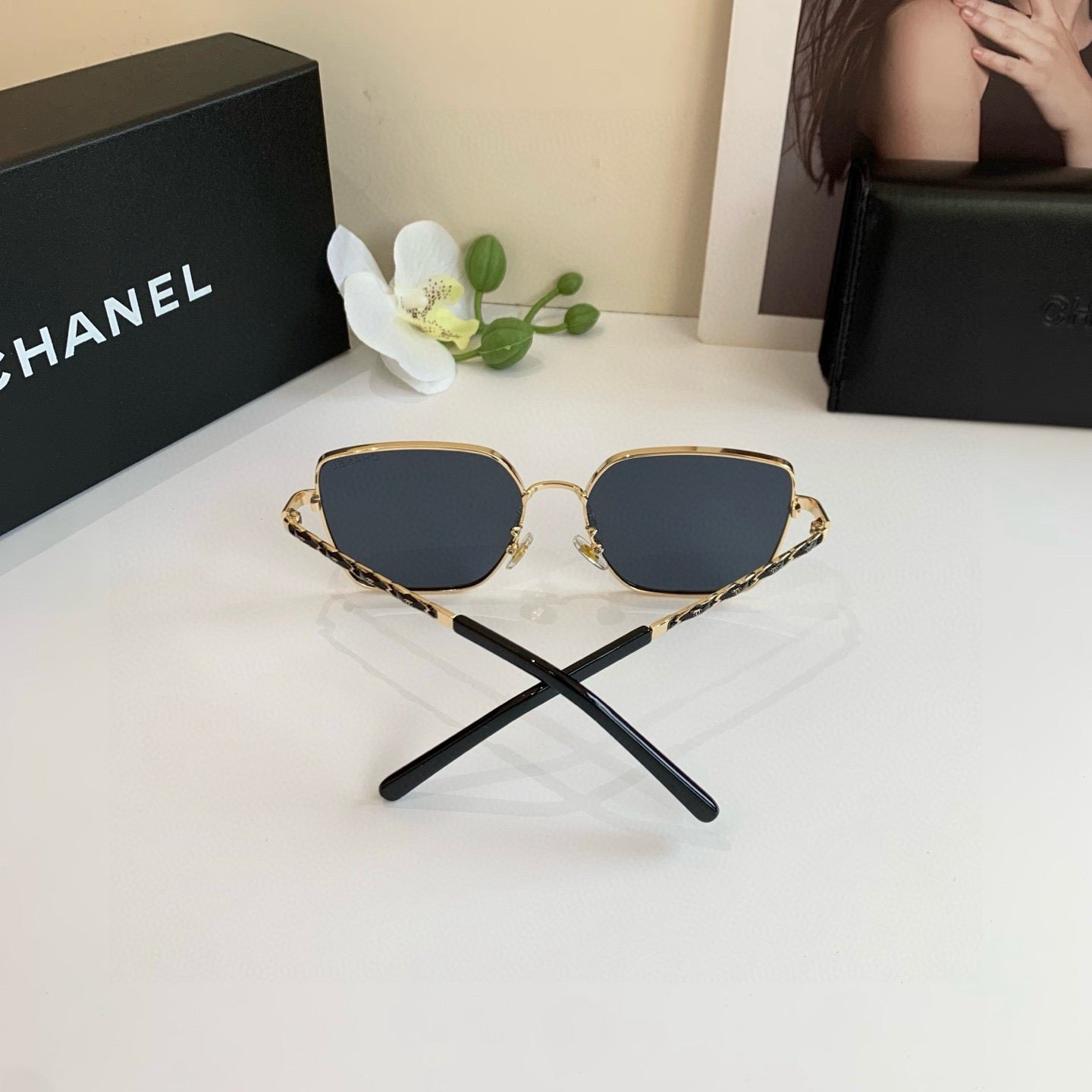 Chanel Square Silver Lens Sunglasses for Men & Women - detail image 3