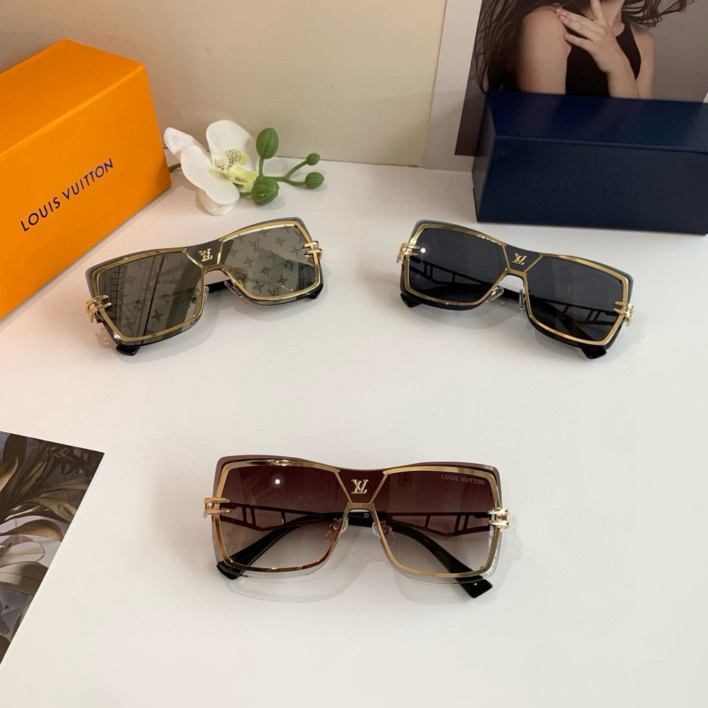 Louis Vuitton Square Red Lens Sunglasses for Men & Women - 398247 - detail image 2