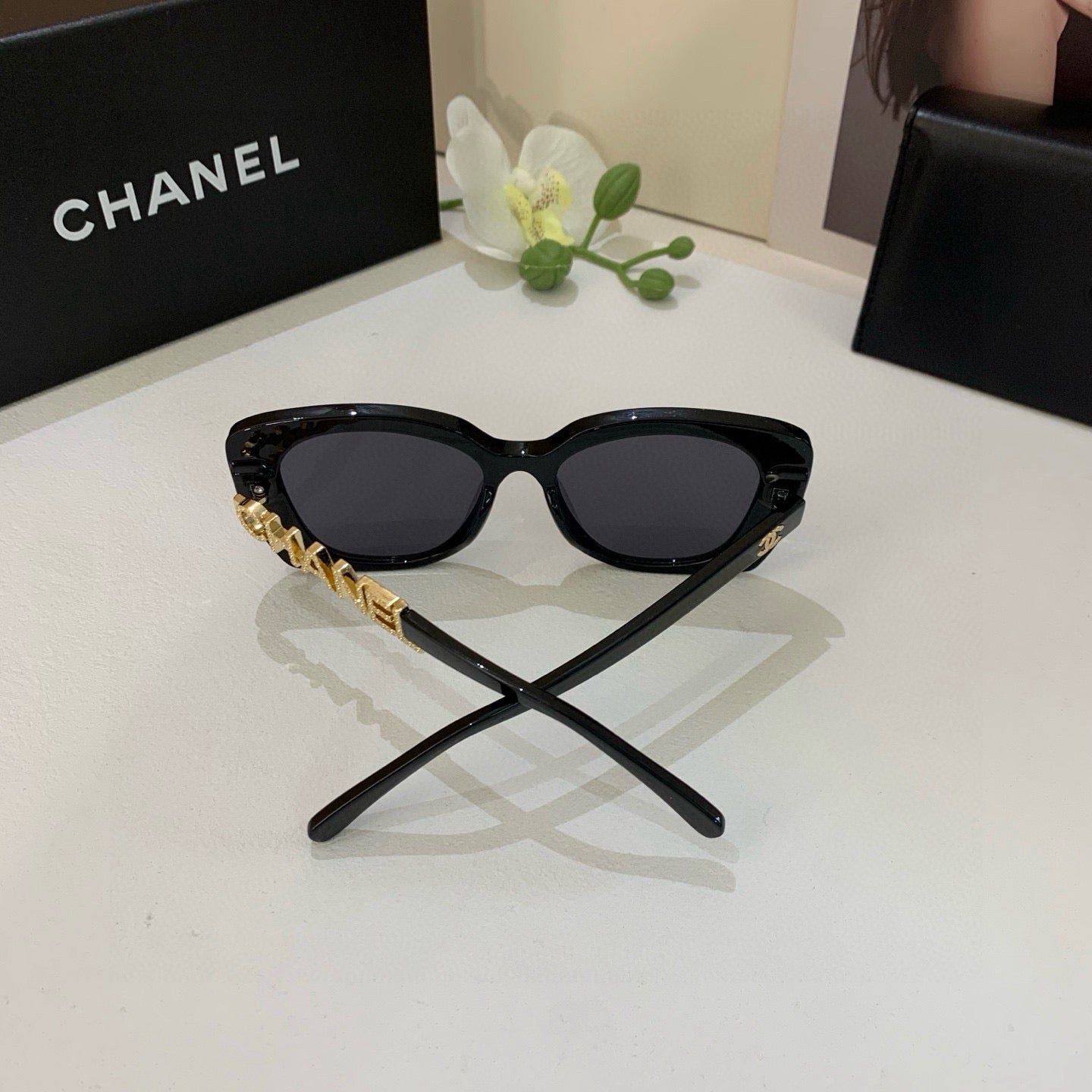 Chanel Oversized Silver Lens Sunglasses for Men & Women - 398493