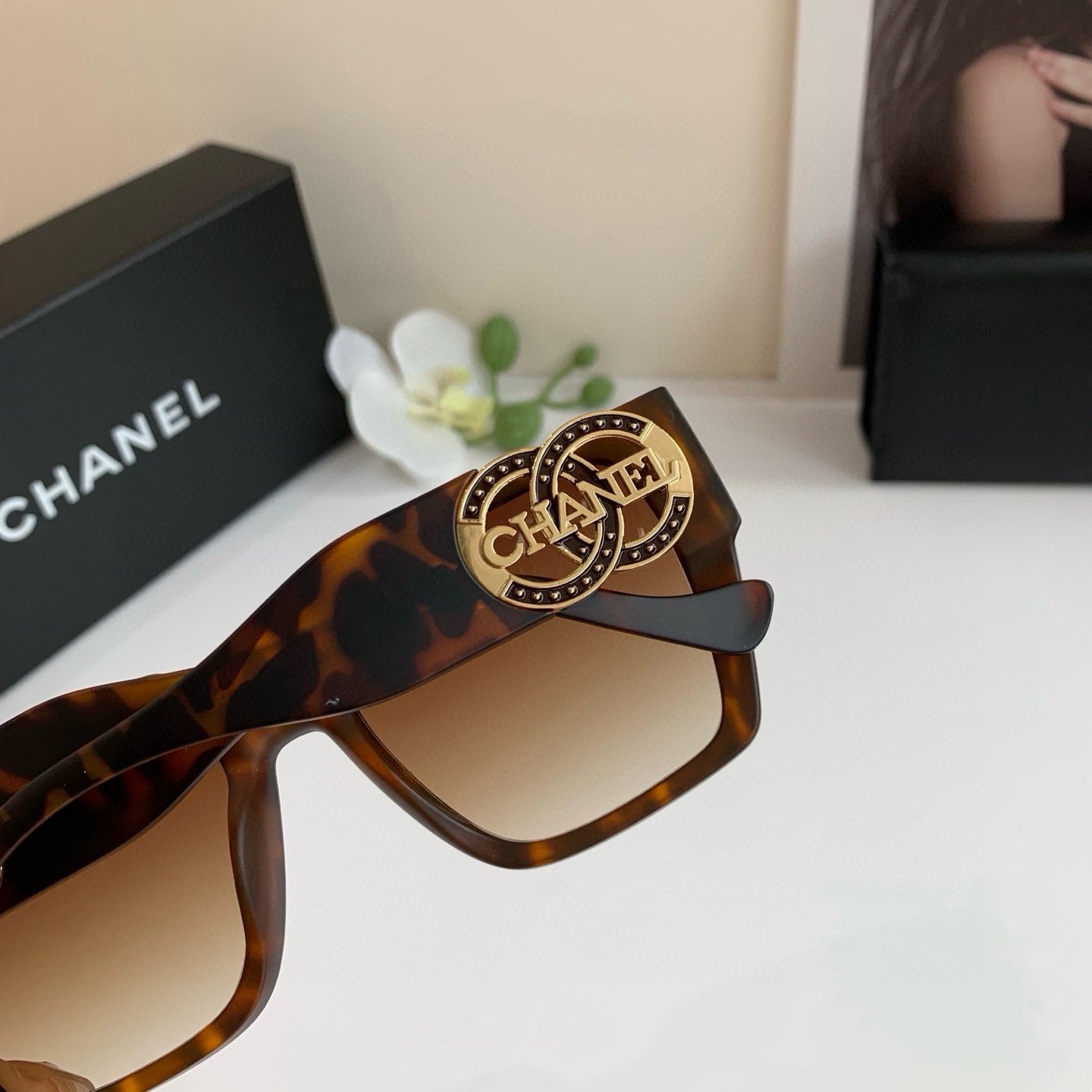 Chanel Square Black Lens Sunglasses for Men & Women - 398471