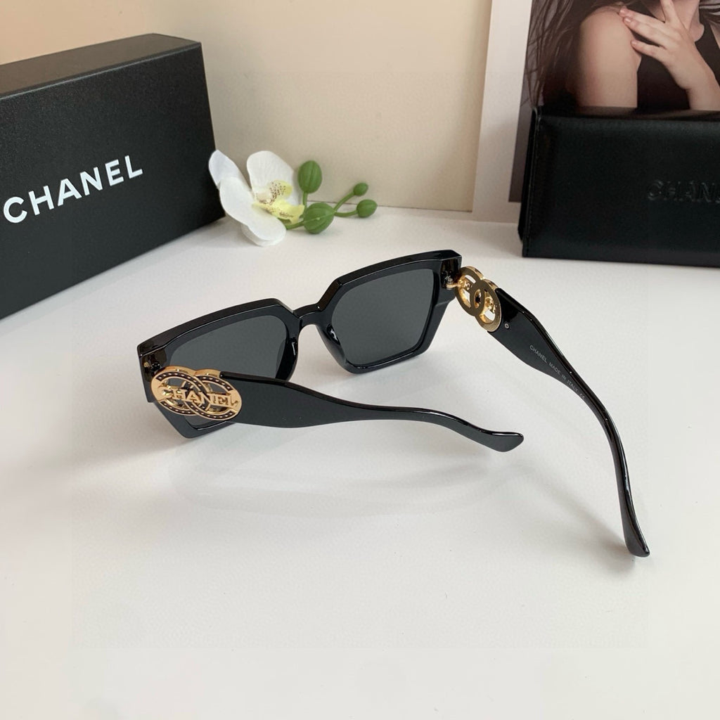 Chanel Square Black Lens Sunglasses for Men & Women - 398472 - detail image 3