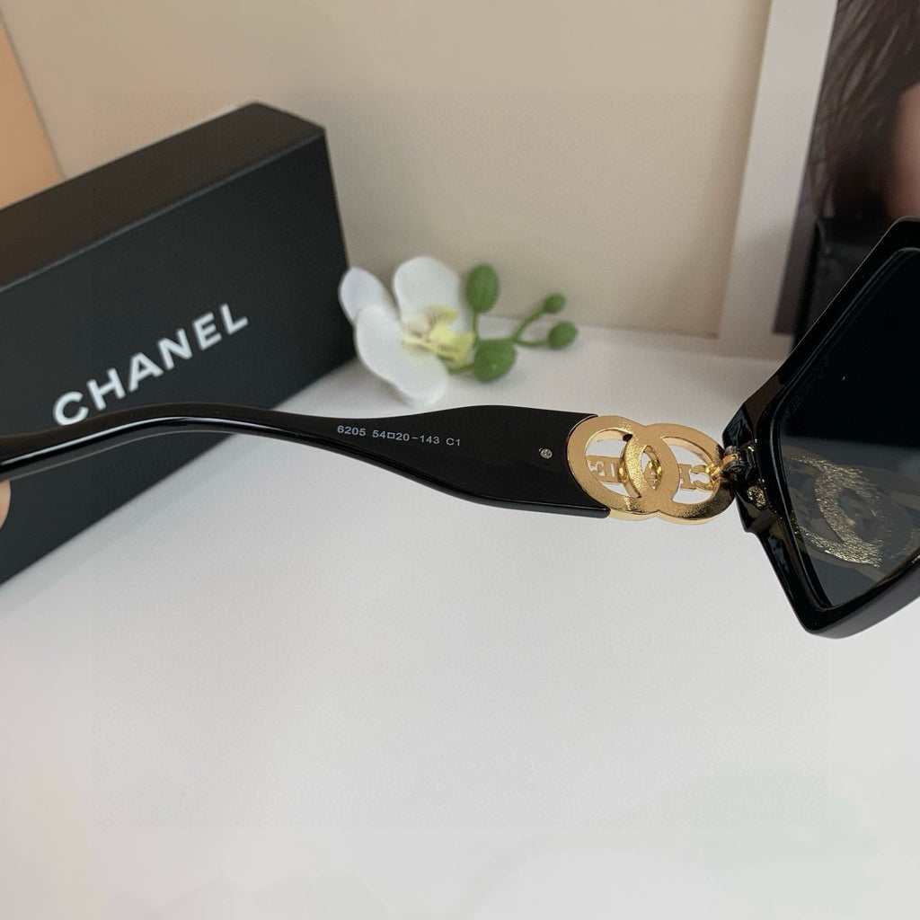 Chanel Square Black Lens Sunglasses for Men & Women - 398472 - detail image 2