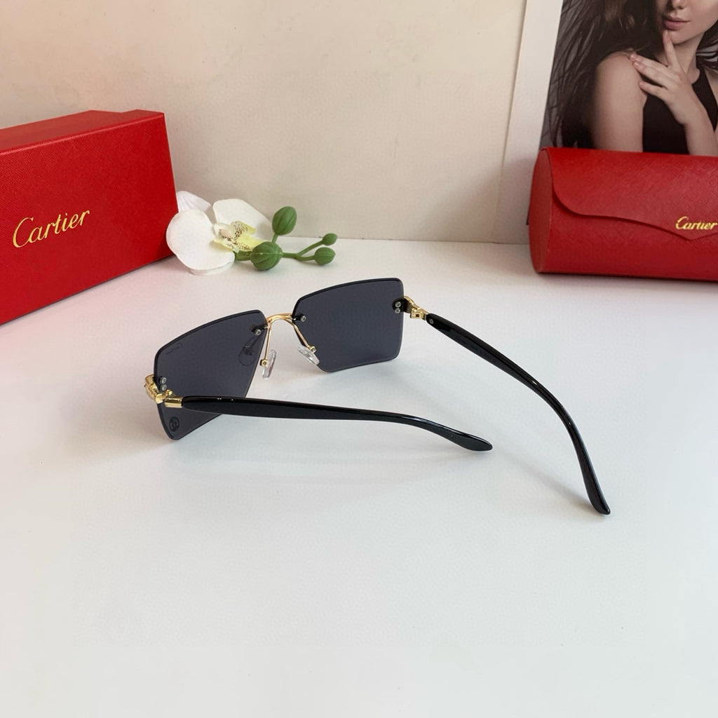 Cartier Lightweight Rimless Silver Lens Sunglasses for Men & Women - 158489 - detail image 4