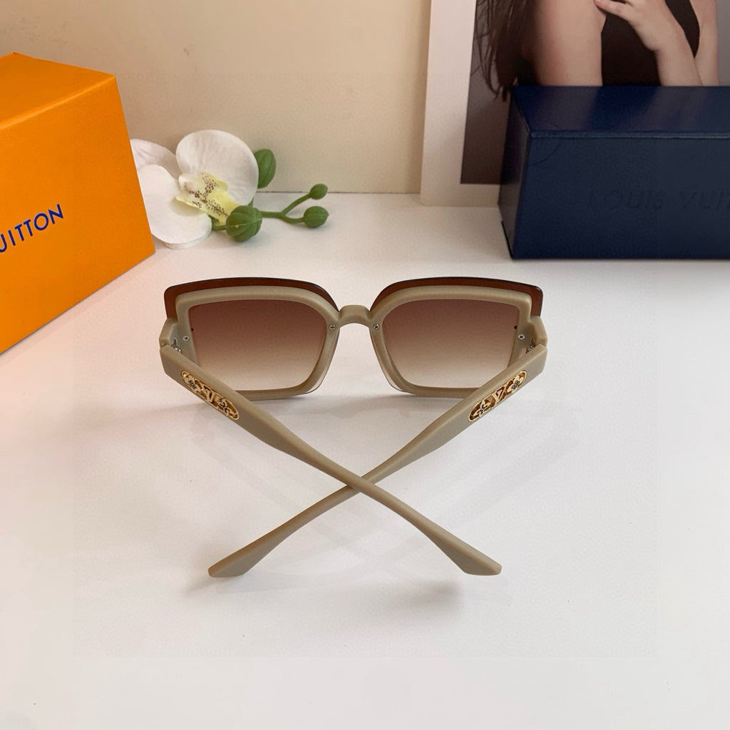 Louis Vuitton Square Brown Lens Sunglasses for Men & Women - 158096 - detail image 3