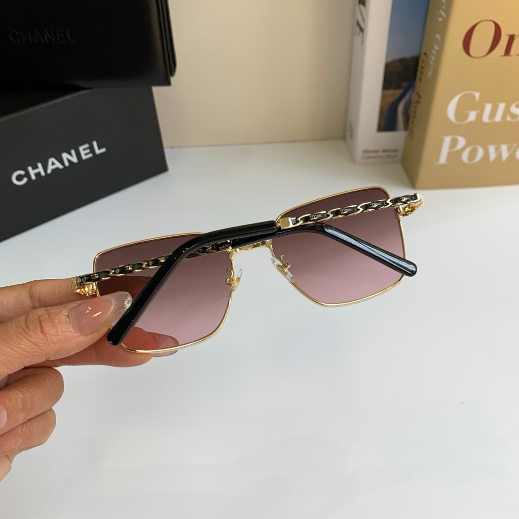 Chanel Metal Square Silver Lens Sunglasses for Men & Women - 415280 - detail image 7