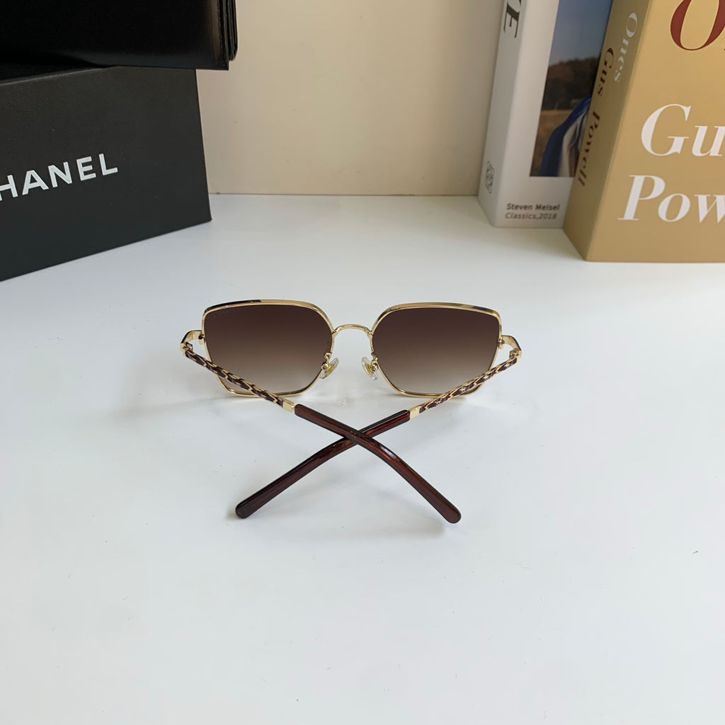 Chanel Metal Square Brown Lens Sunglasses for Men & Women - detail image 8