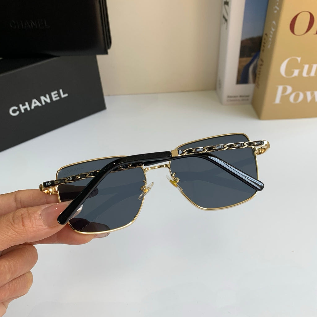 Chanel Metal Square Silver Lens Sunglasses for Men & Women - 415283 - detail image 6