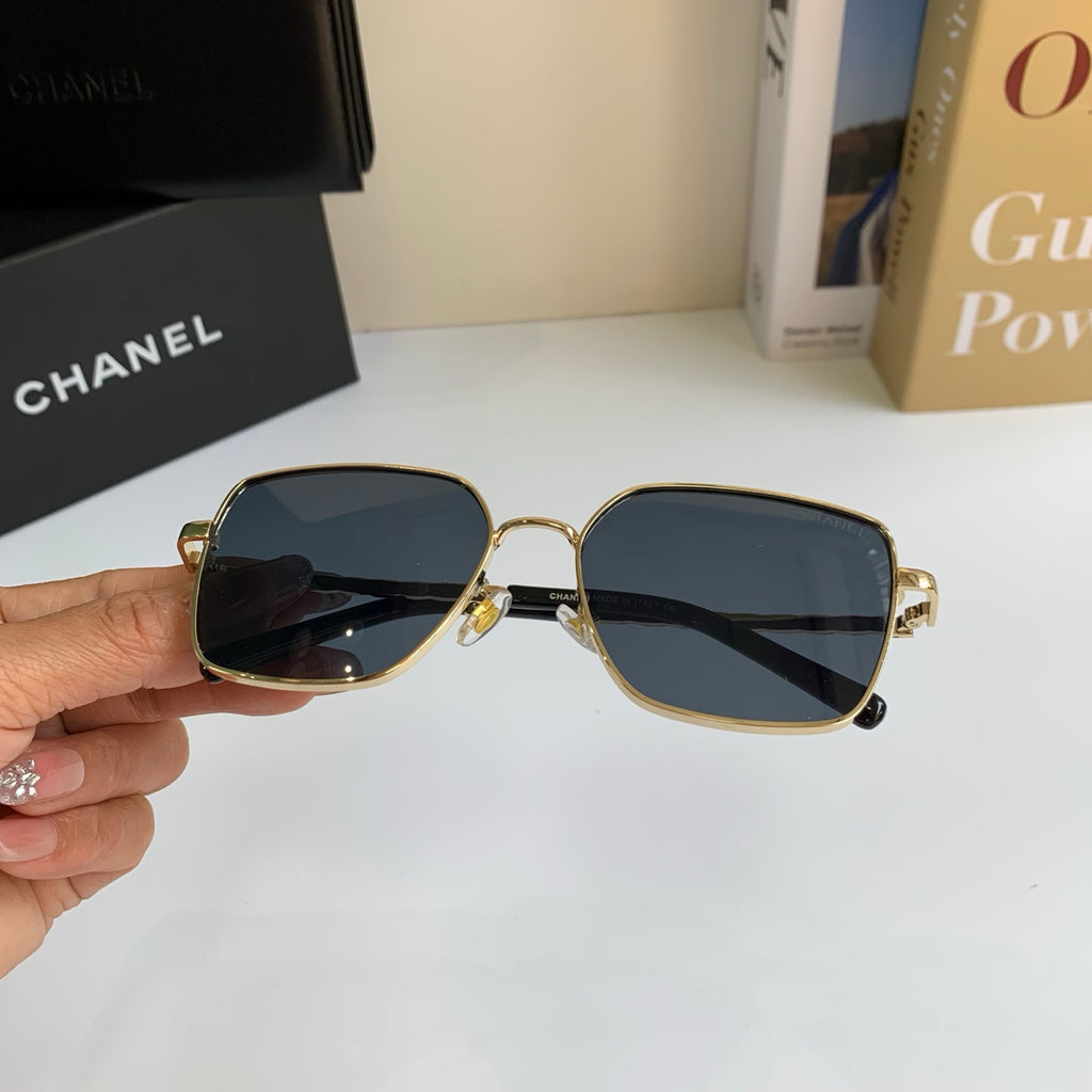 Chanel Metal Square Silver Lens Sunglasses for Men & Women - 415283 - detail image 3