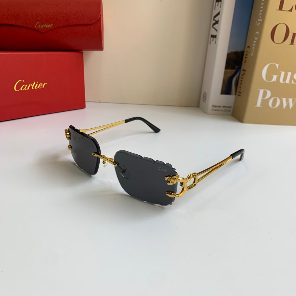 Cartier Lightweight Rimless Silver Lens Sunglasses for Men & Women - 416015 - detail image 2