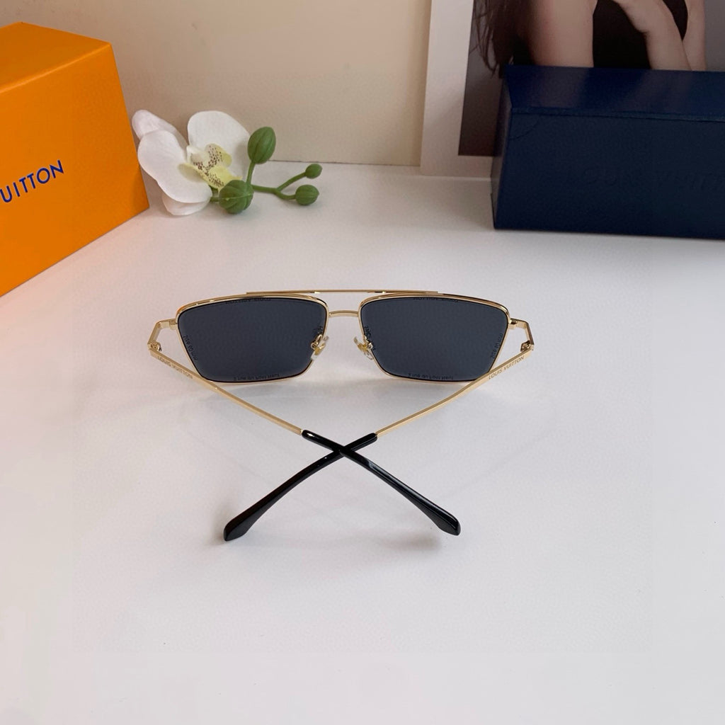 Louis Vuitton Metal Square Gray Lens Sunglasses for Men & Women - 158116 - detail image 2