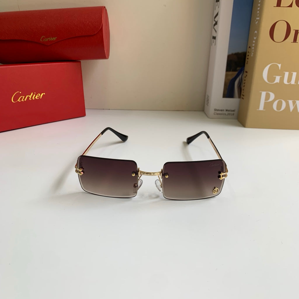 Cartier Square Red Lens Sunglasses for Men & Women - 415875 - detail image 3