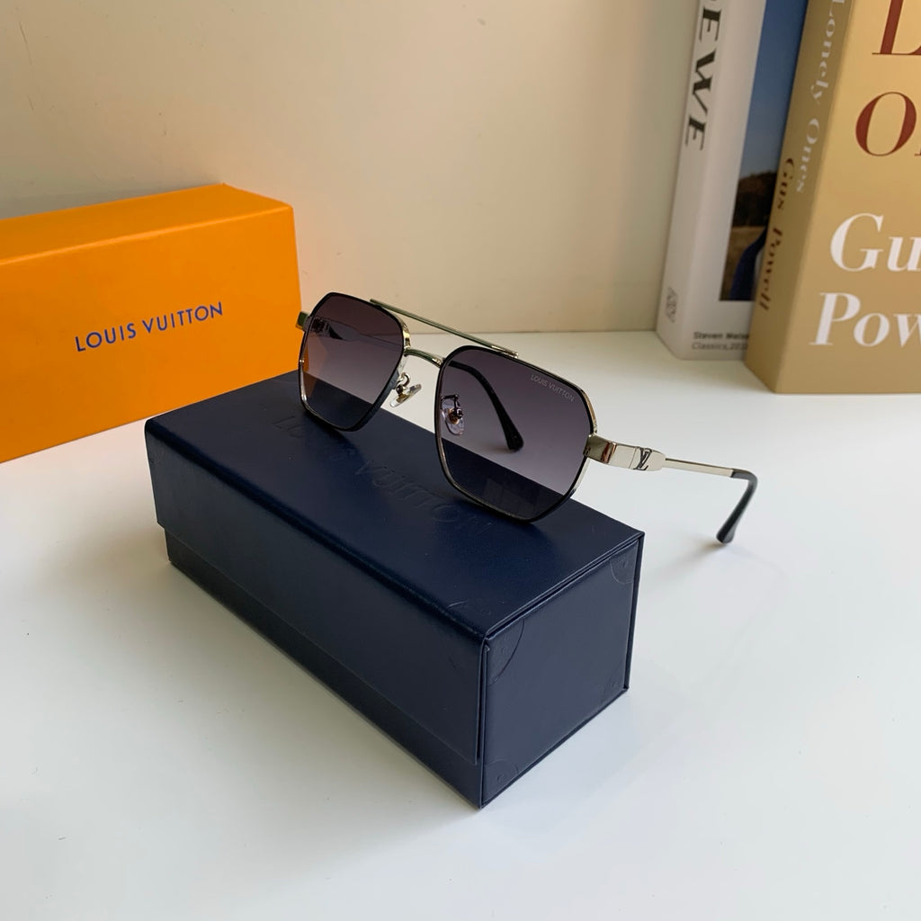 Louis Vuitton Metal Square Silver Lens Sunglasses for Men & Women - 414942 - detail image 4