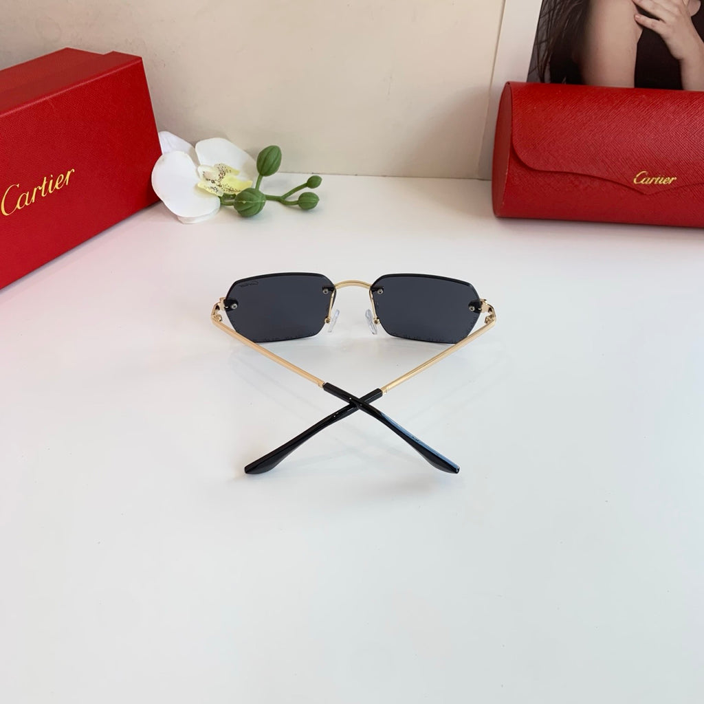Cartier Lightweight Rimless Silver Lens Sunglasses for Men & Women - 158525 - detail image 6