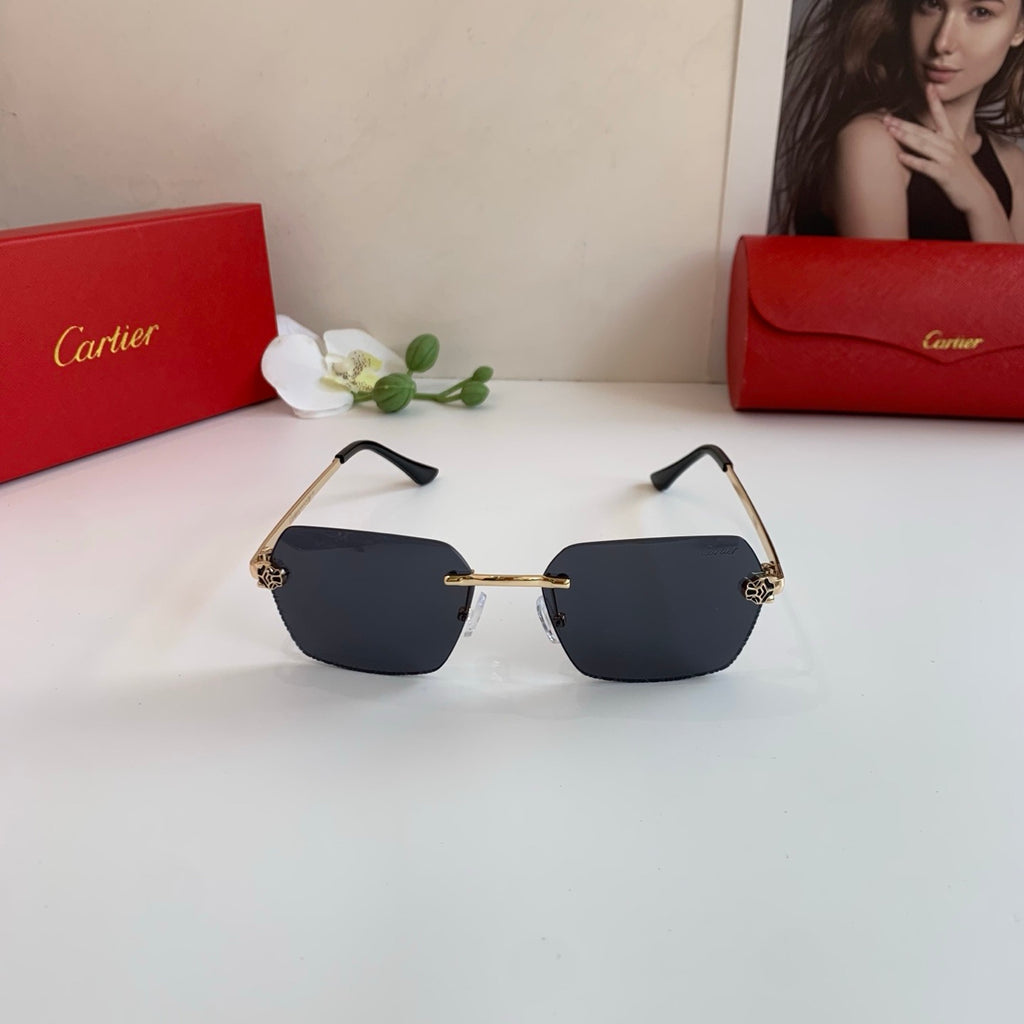 Cartier Lightweight Rimless Silver Lens Sunglasses for Men & Women - 158525 - detail image 2