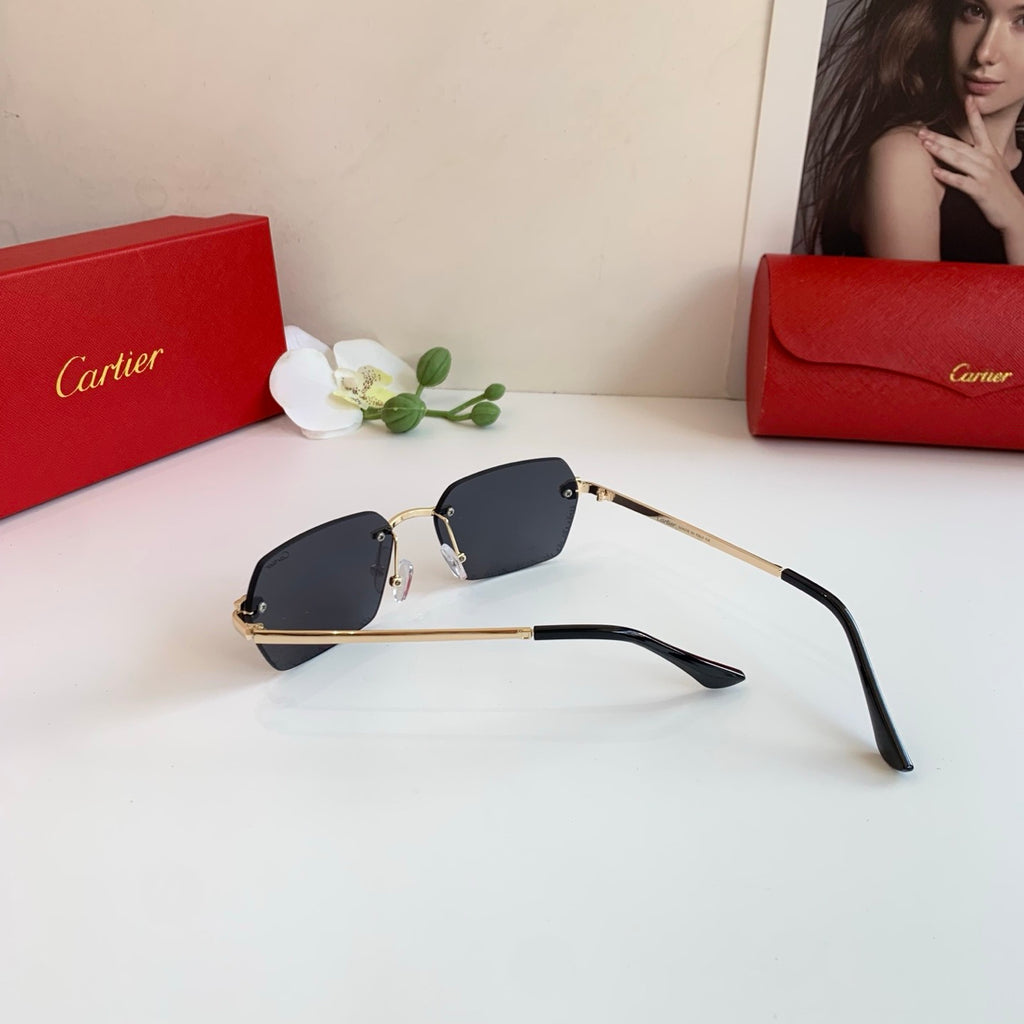 Cartier Lightweight Rimless Silver Lens Sunglasses for Men & Women - 158525 - detail image 5