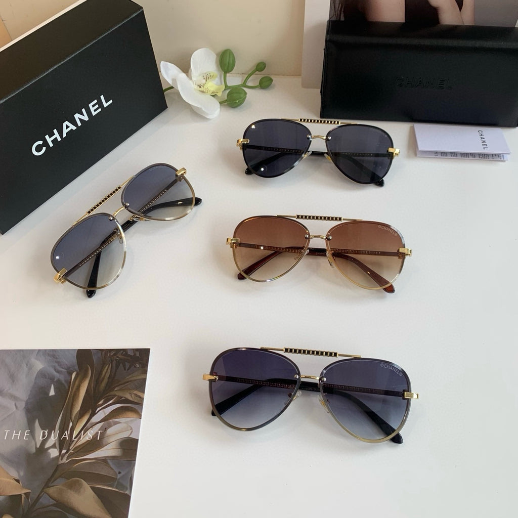 Chanel Aviator Brown Lens Sunglasses for Men & Women - 158338 - detail image 2
