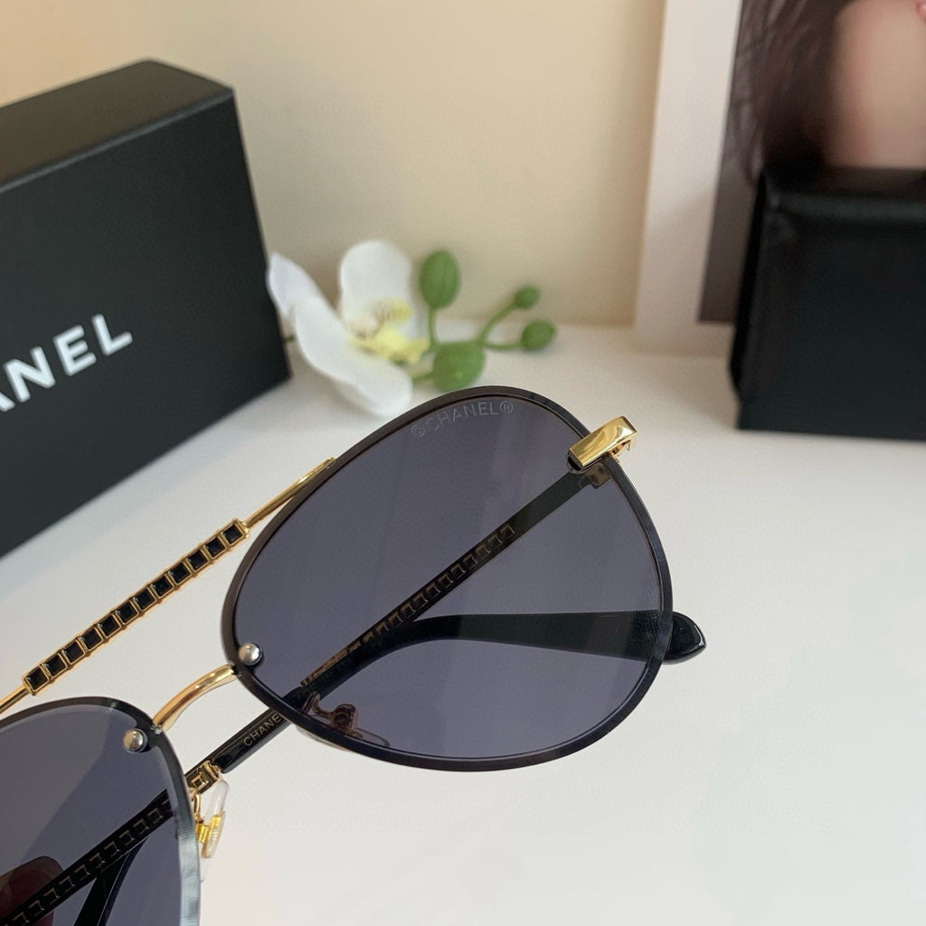 Chanel Aviator Gray Lens Sunglasses for Men & Women
