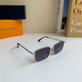 Louis Vuitton Metal Square Silver Lens Sunglasses for Men & Women - 158156