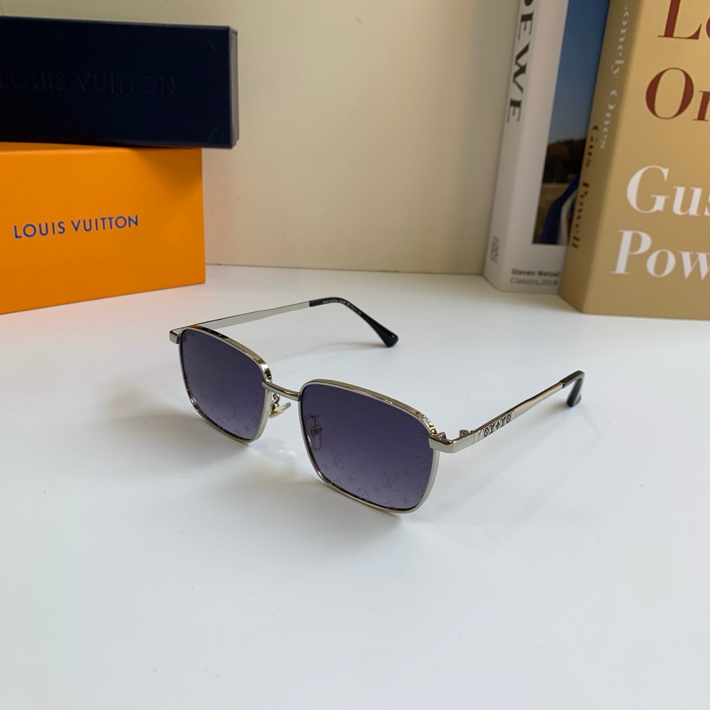 Louis Vuitton Metal Square Silver Lens Sunglasses for Men & Women - 158156 - detail image 2