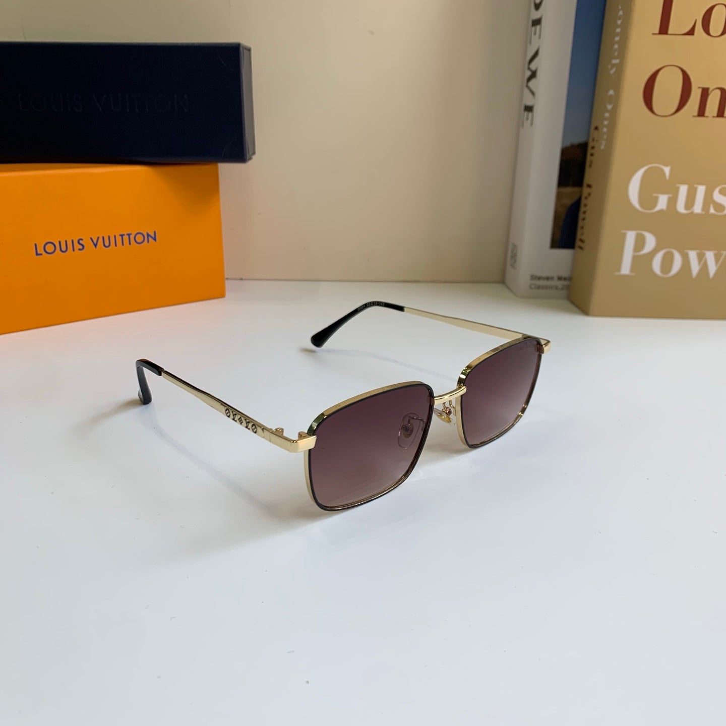 Louis Vuitton Metal Square Silver Lens Sunglasses for Men & Women - 158157