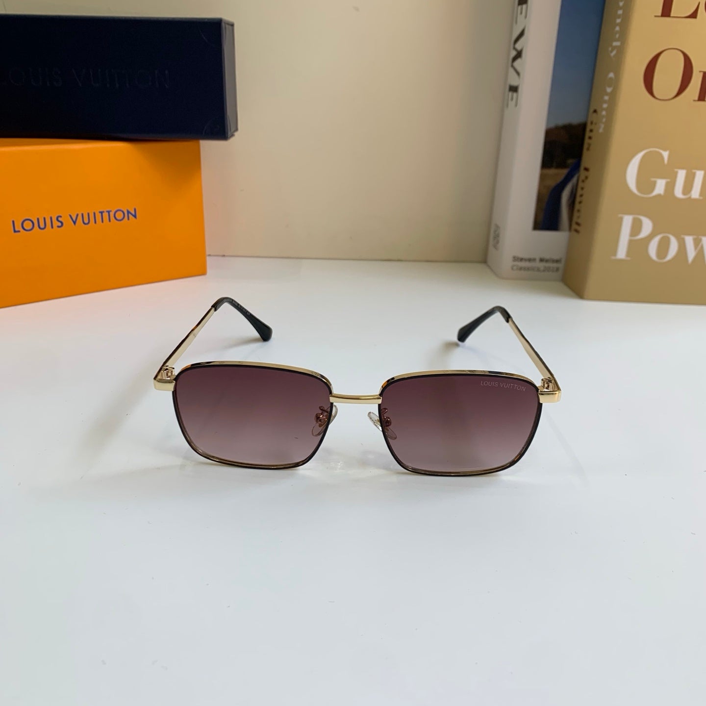 Louis Vuitton Metal Square Silver Lens Sunglasses for Men & Women - 158157 - detail image 3