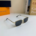 Louis Vuitton Metal Square Silver Lens Sunglasses for Men & Women - 158158