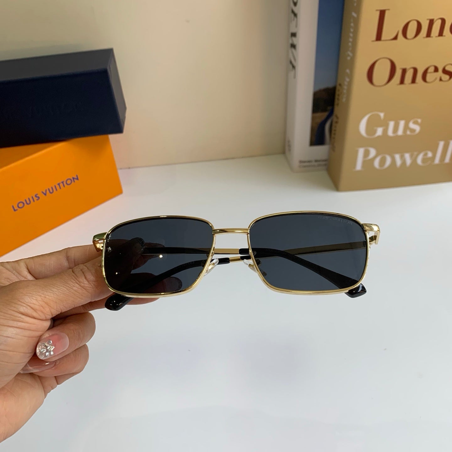 Louis Vuitton Metal Square Silver Lens Sunglasses for Men & Women - 158158 - detail image 3