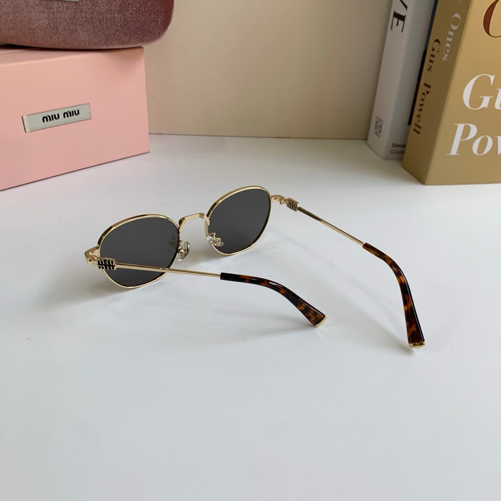 Miu Miu Metal Round Silver Lens Sunglasses for Men & Women - 432666 - detail image 8