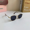 Miu Miu Metal Round Silver Lens Sunglasses for Men & Women - 432667