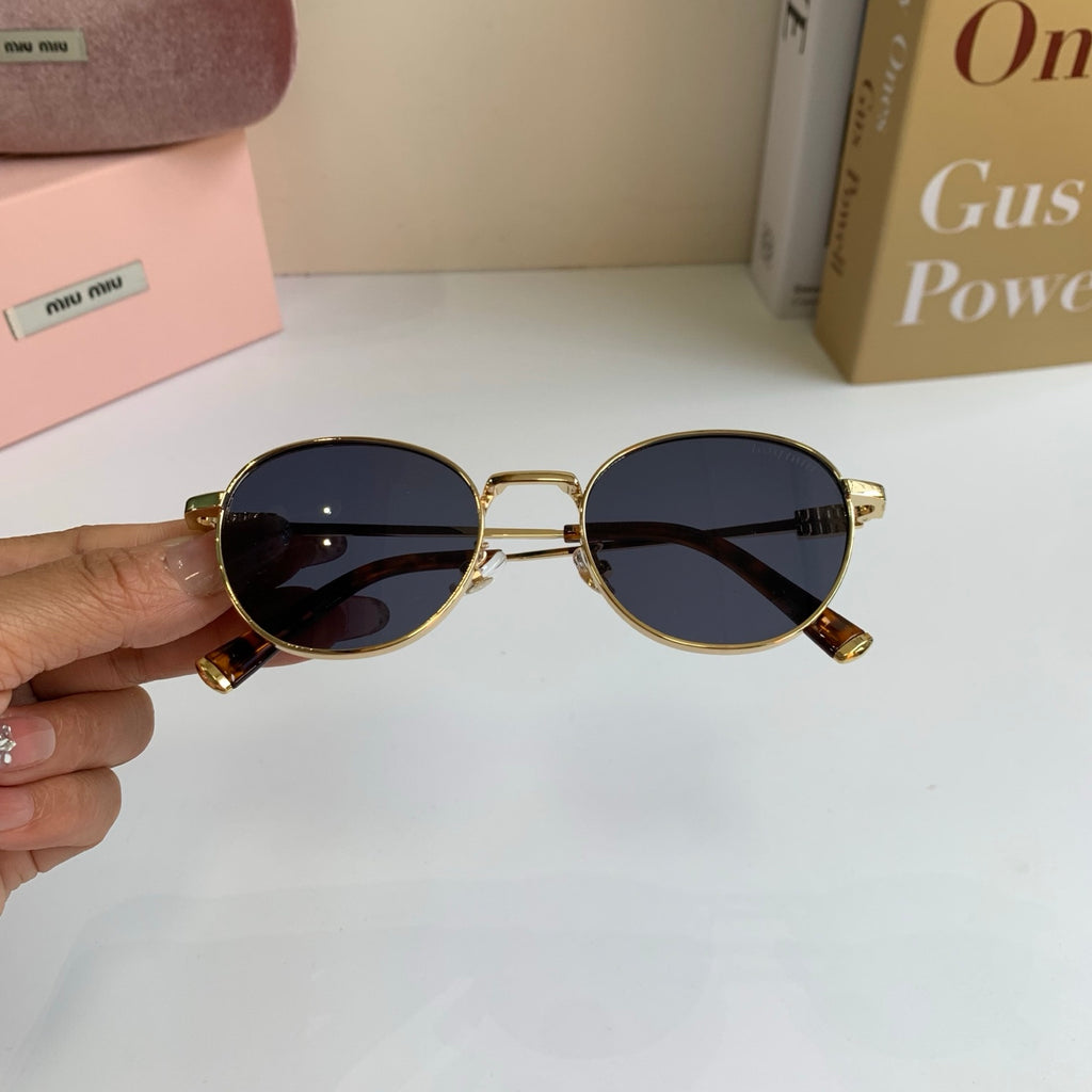 Miu Miu Metal Round Silver Lens Sunglasses for Men & Women - 432667 - detail image 3