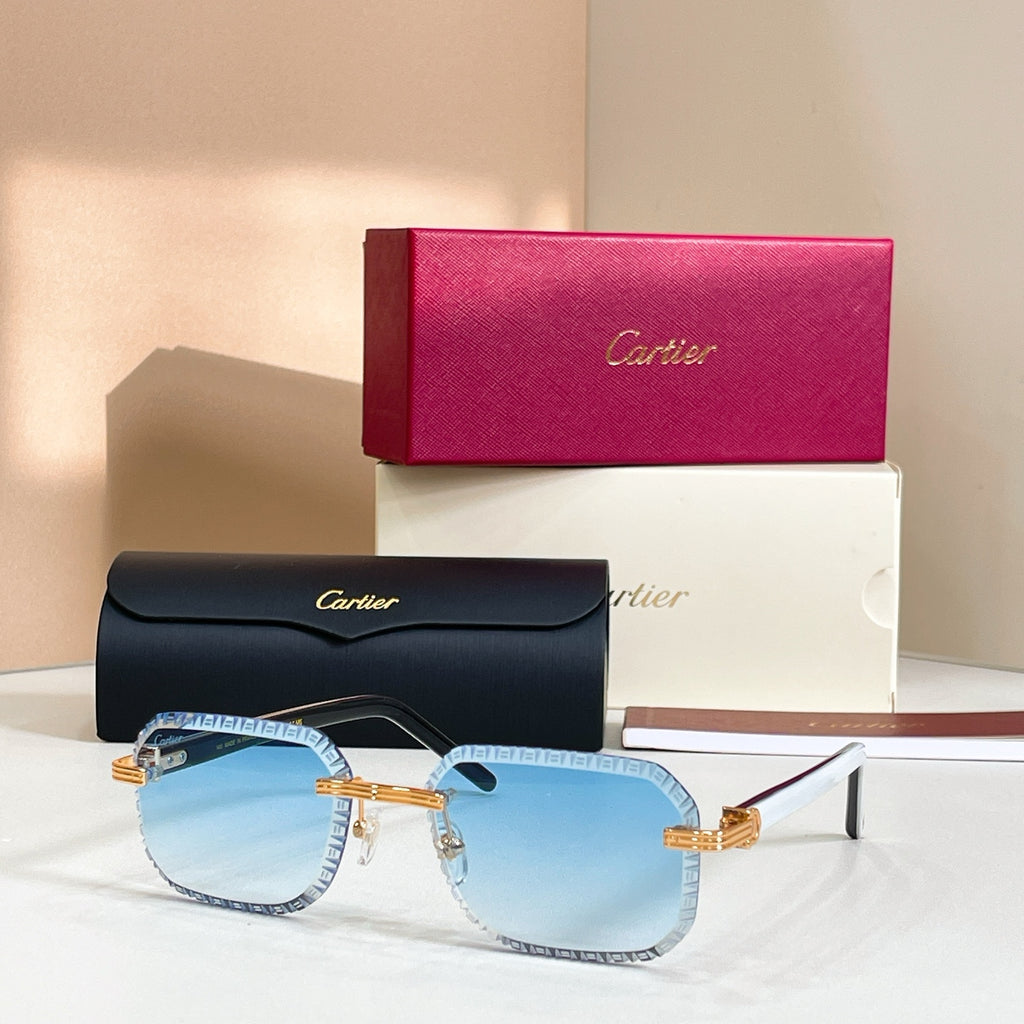 Cartier CT0782S Photochromic Fashion Black Lens Sunglasses for Men & Women - detail image 3