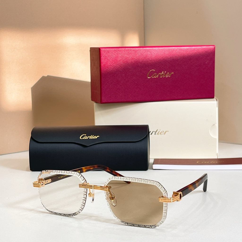 Cartier CT0782S Photochromic Fashion Black Lens Sunglasses for Men & Women - detail image 6