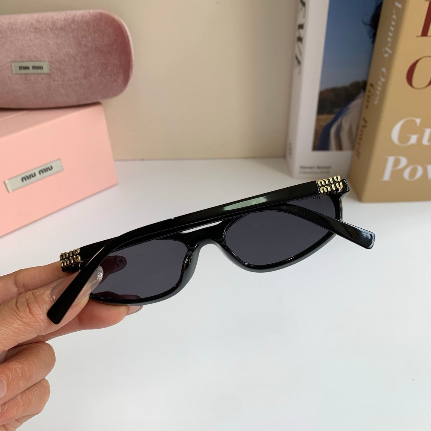 Miu Miu Cat-Eye Silver Lens Sunglasses for Men & Women - 432620 - detail image 9