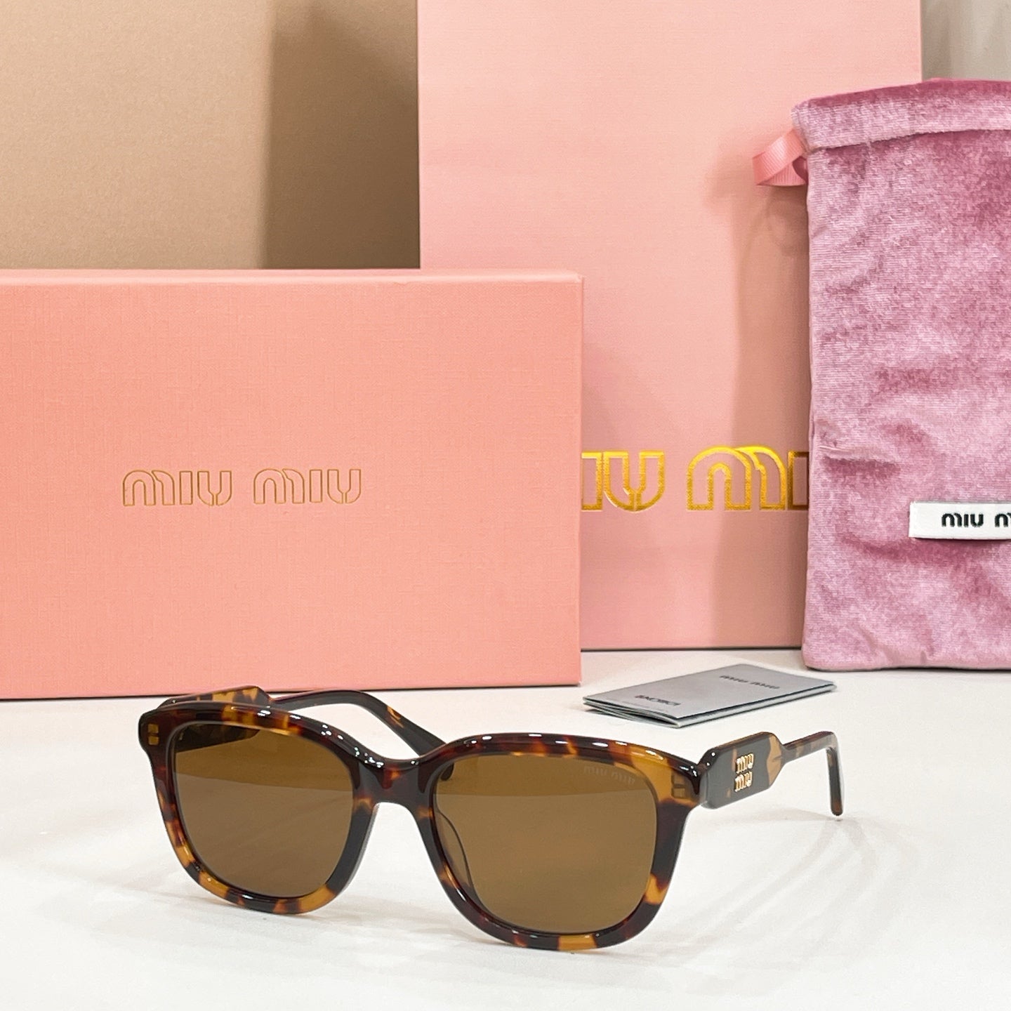 Miu Miu 02ZV-F Fashion Pink Lens Sunglasses for Men & Women - detail image 6
