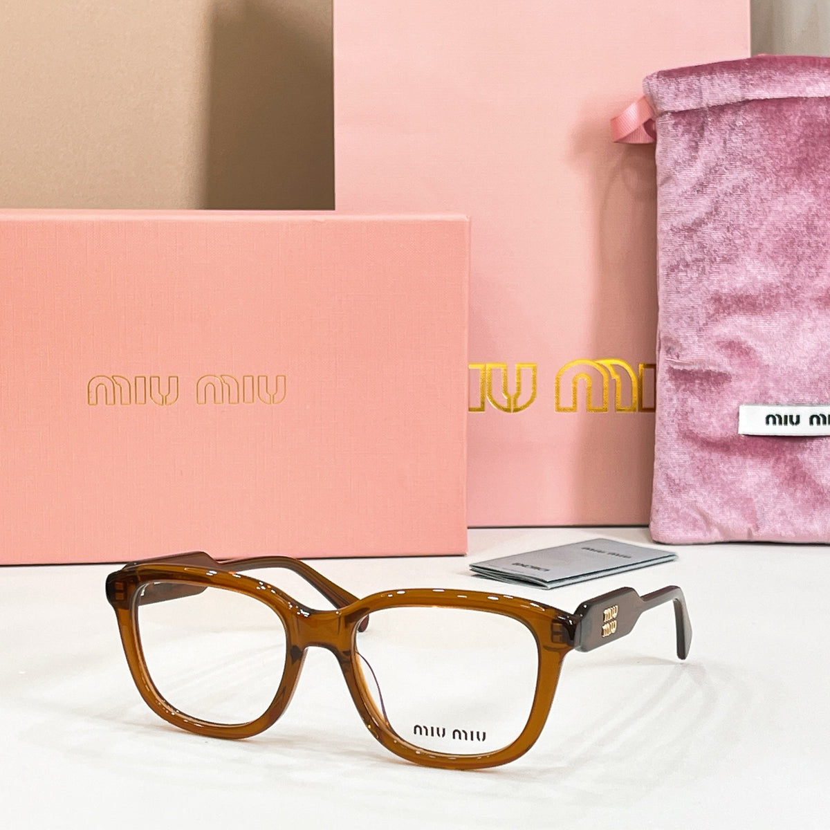 Miu Miu 02ZV-F Fashion Pink Lens Sunglasses for Men & Women