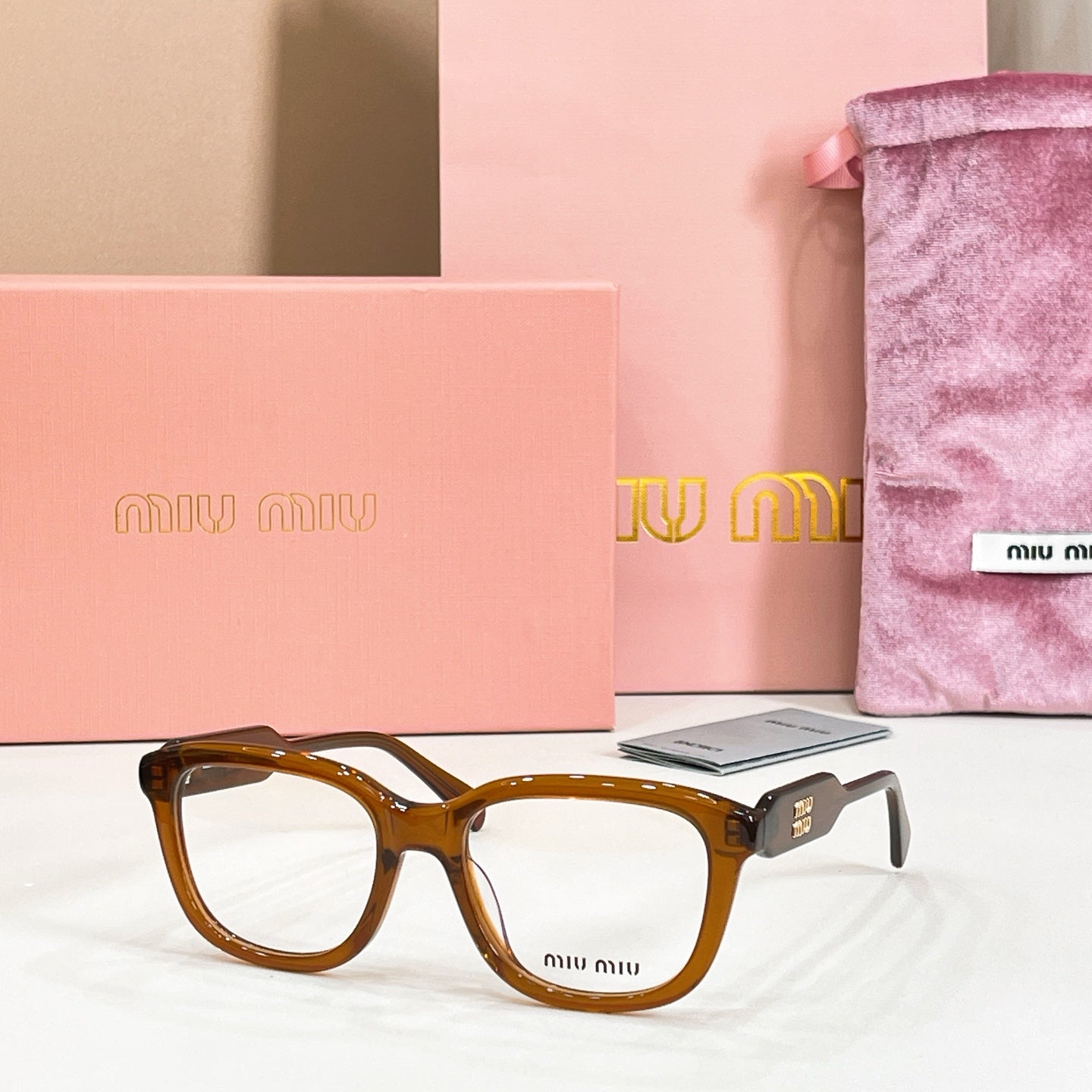 Miu Miu 02ZV-F Fashion Pink Lens Sunglasses for Men & Women