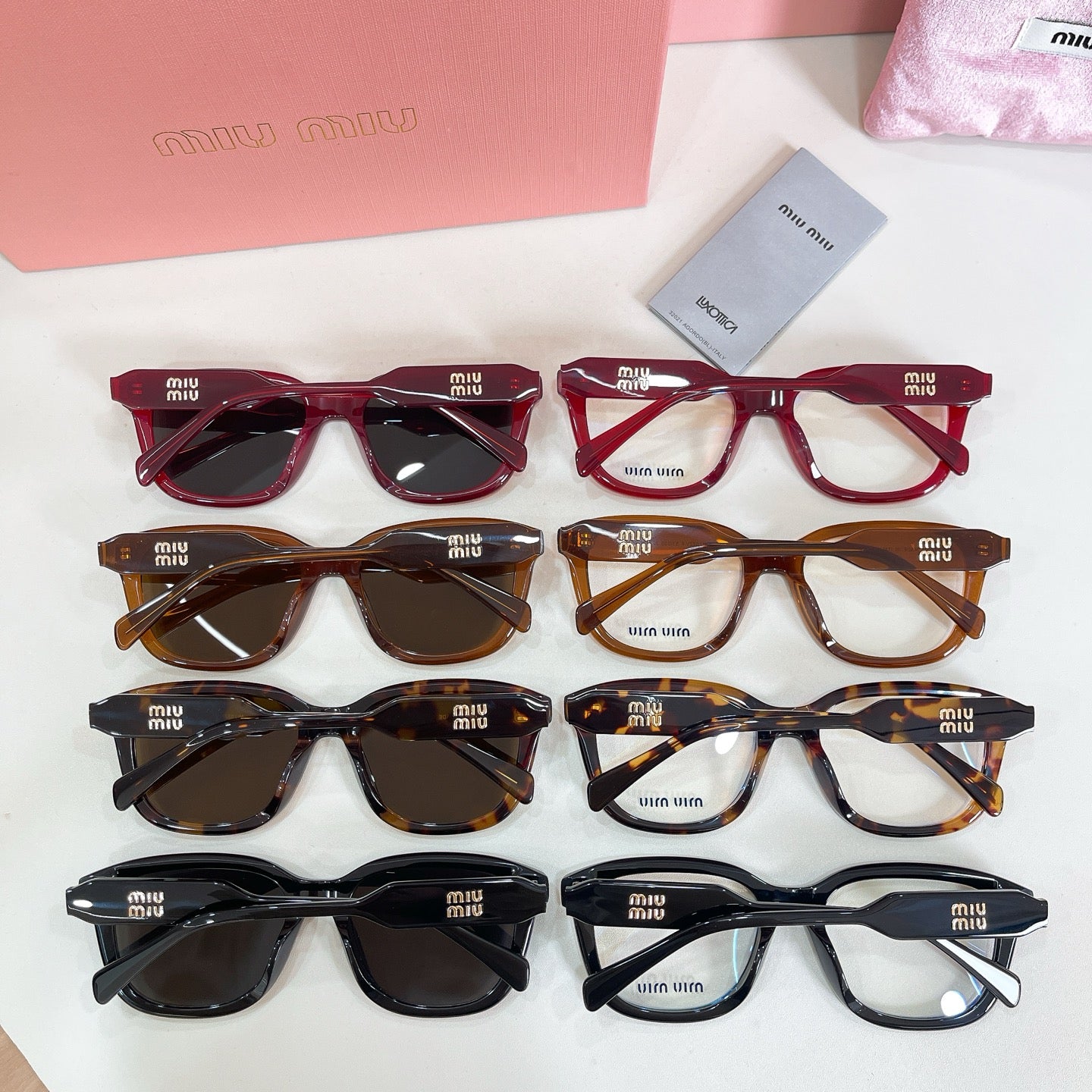 Miu Miu 02ZV-F Fashion Black Lens Sunglasses for Men & Women - detail image 2