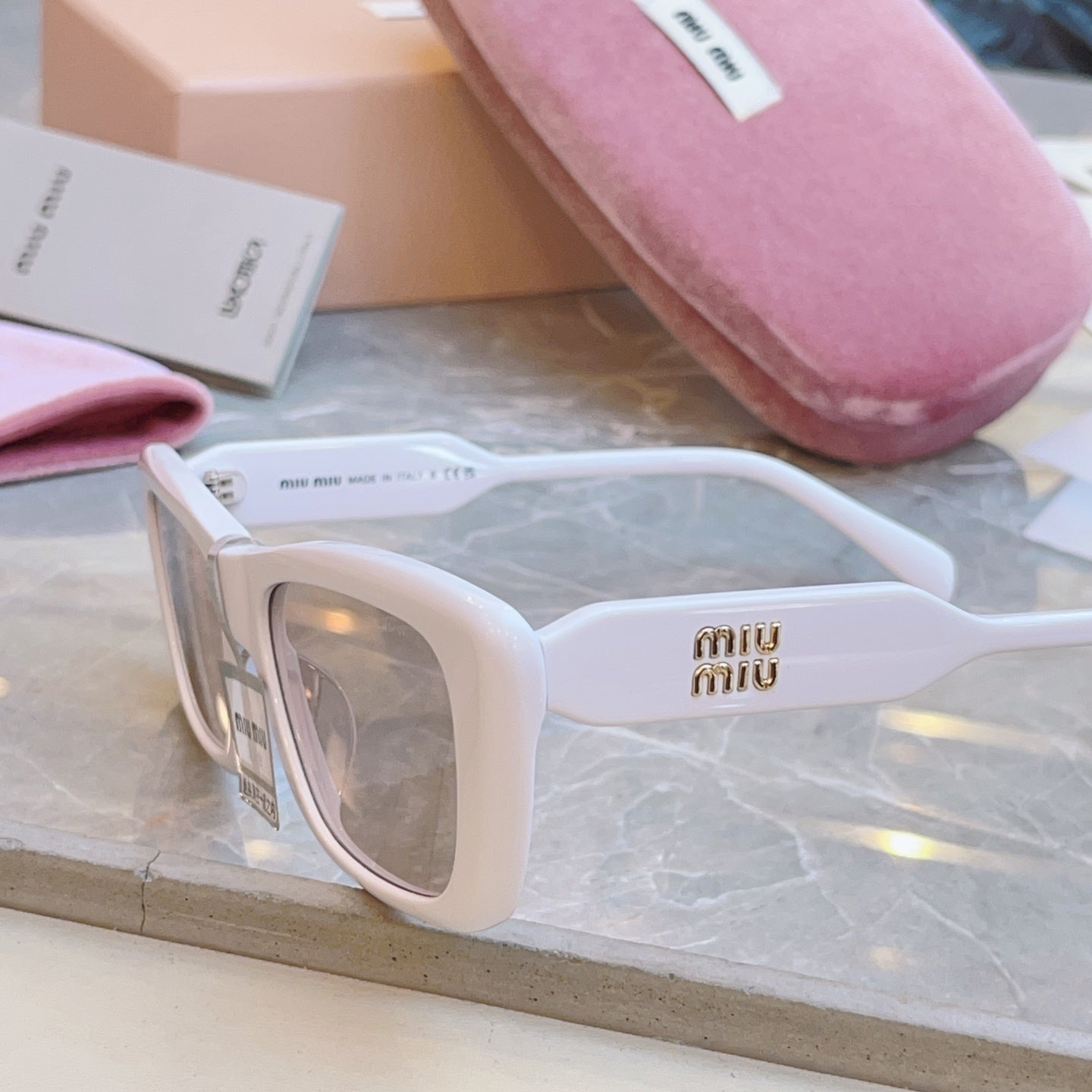 Miu Miu B12S-F Fashion Brown Lens Sunglasses for Men & Women - detail image 4