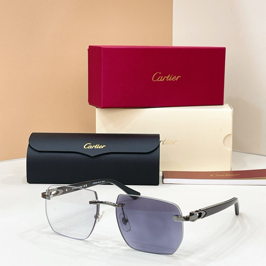 Cartier CT0845S Photochromic Fashion Black Lens Sunglasses for Men & Women - detail image 7