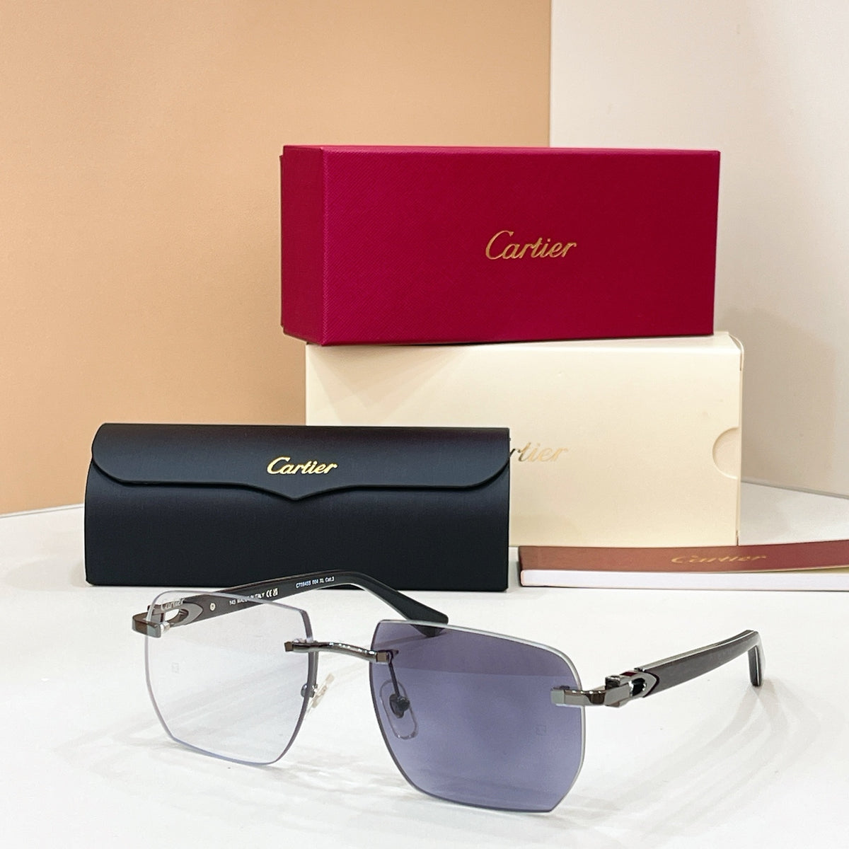 Cartier CT0845S Photochromic Fashion Black Lens Sunglasses for Men & Women - detail image 7