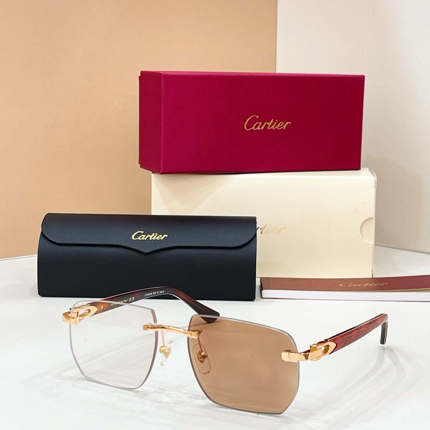 Cartier CT0845S Photochromic Fashion Black Lens Sunglasses for Men & Women - detail image 8