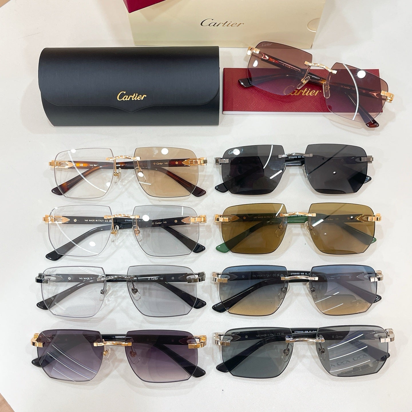 Cartier CT0845S Photochromic Fashion Brown Lens Sunglasses for Men & Women