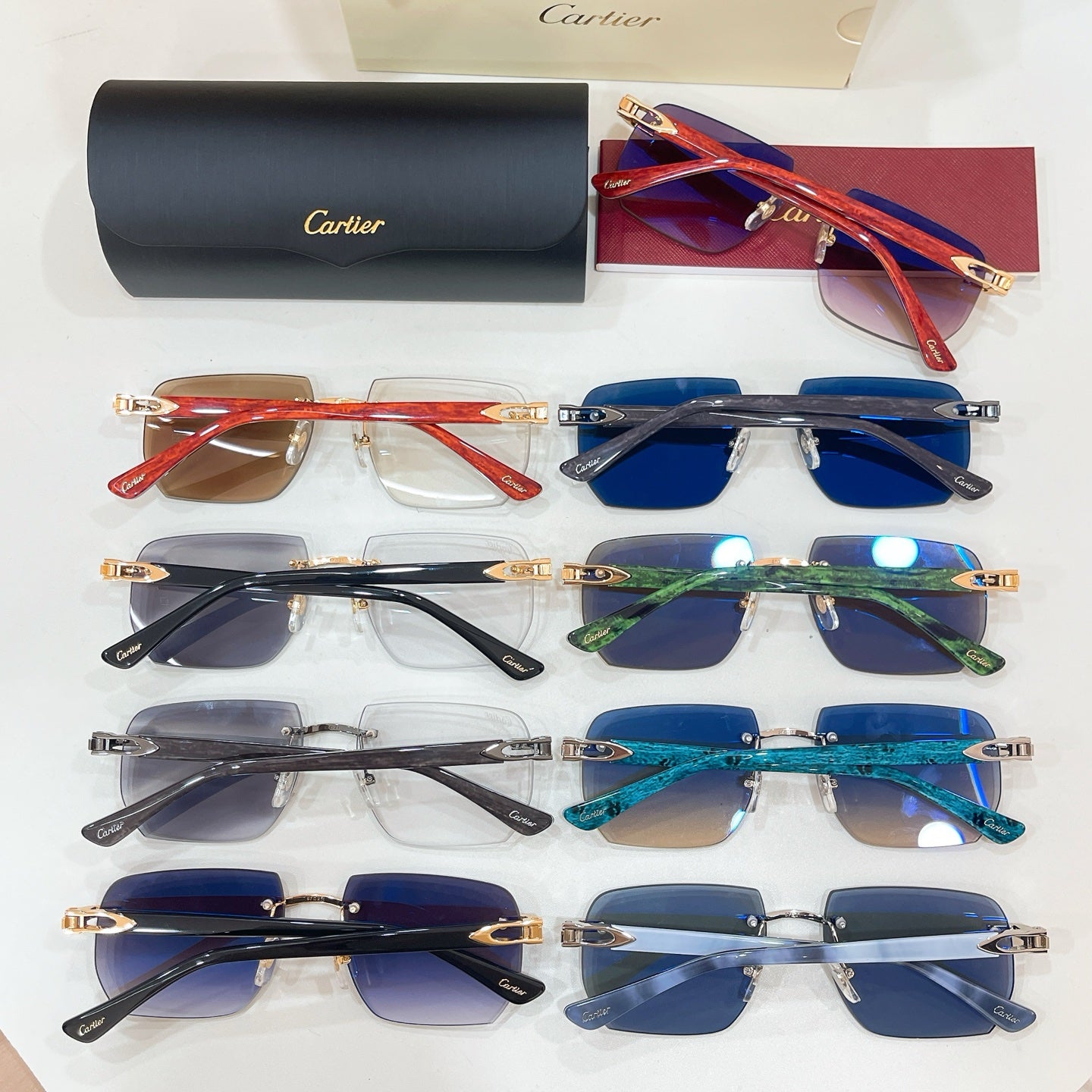 Cartier CT0845S Photochromic Fashion Brown Lens Sunglasses for Men & Women - detail image 2