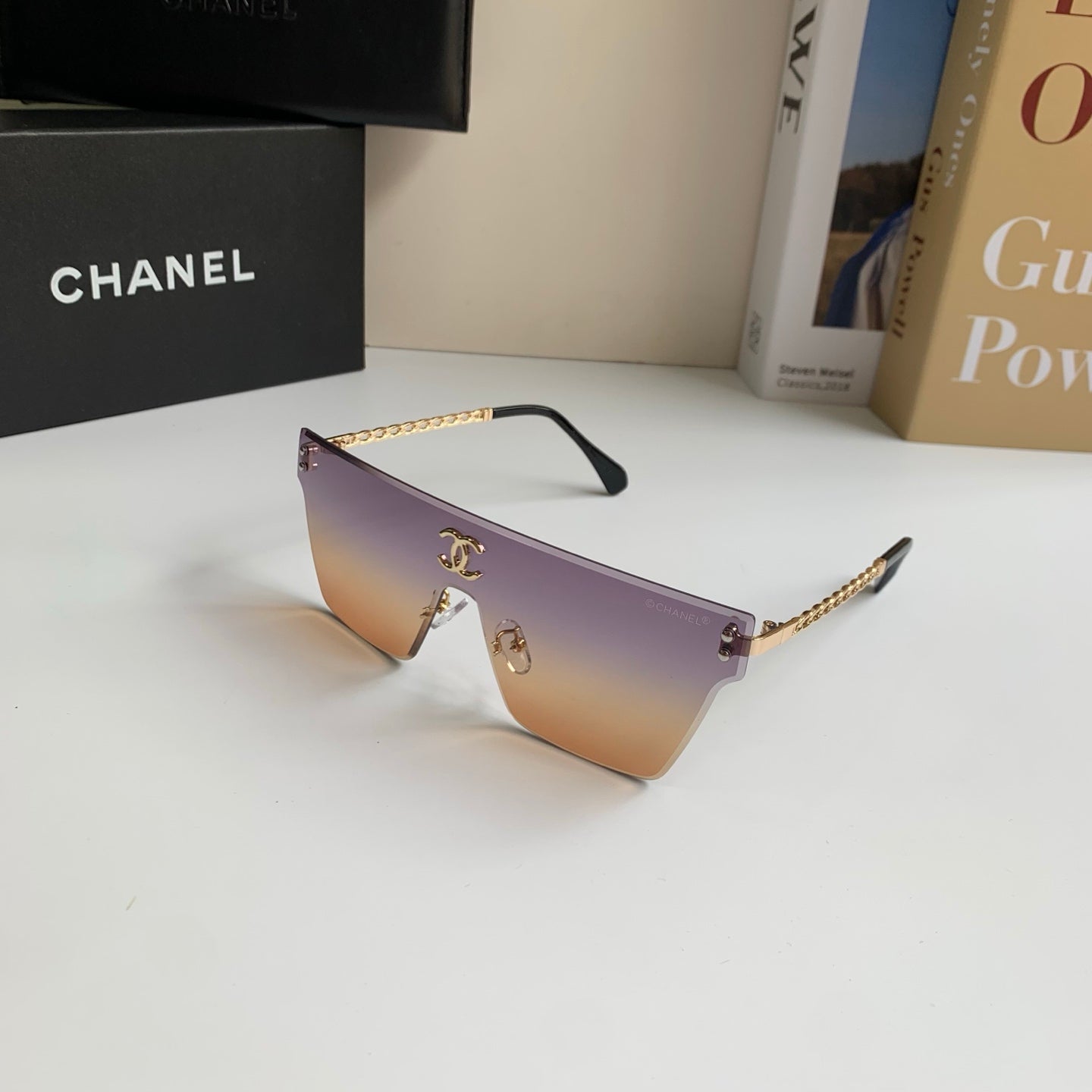 Chanel Square Silver Lens Sunglasses for Men & Women - 997896 - detail image 2