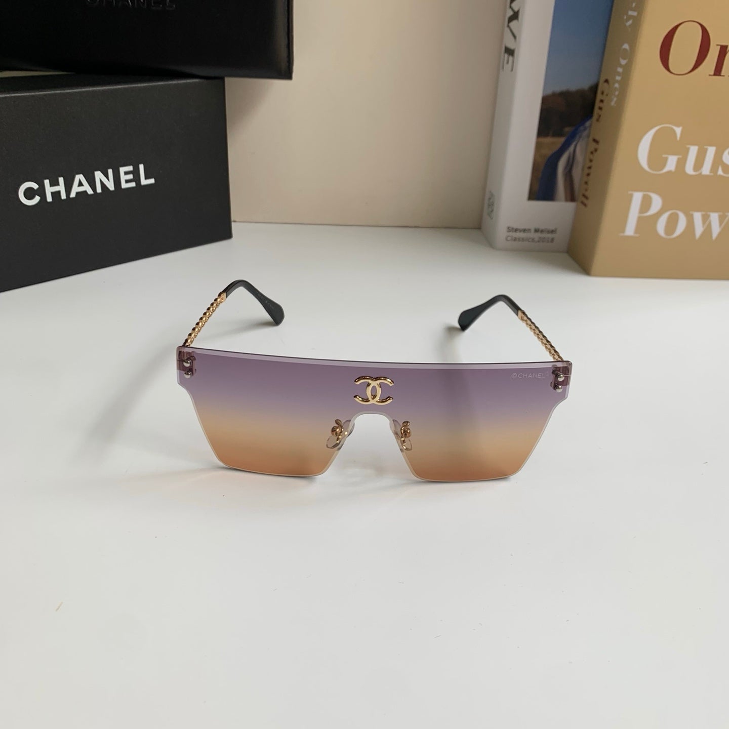 Chanel Square Silver Lens Sunglasses for Men & Women - 997896 - detail image 4