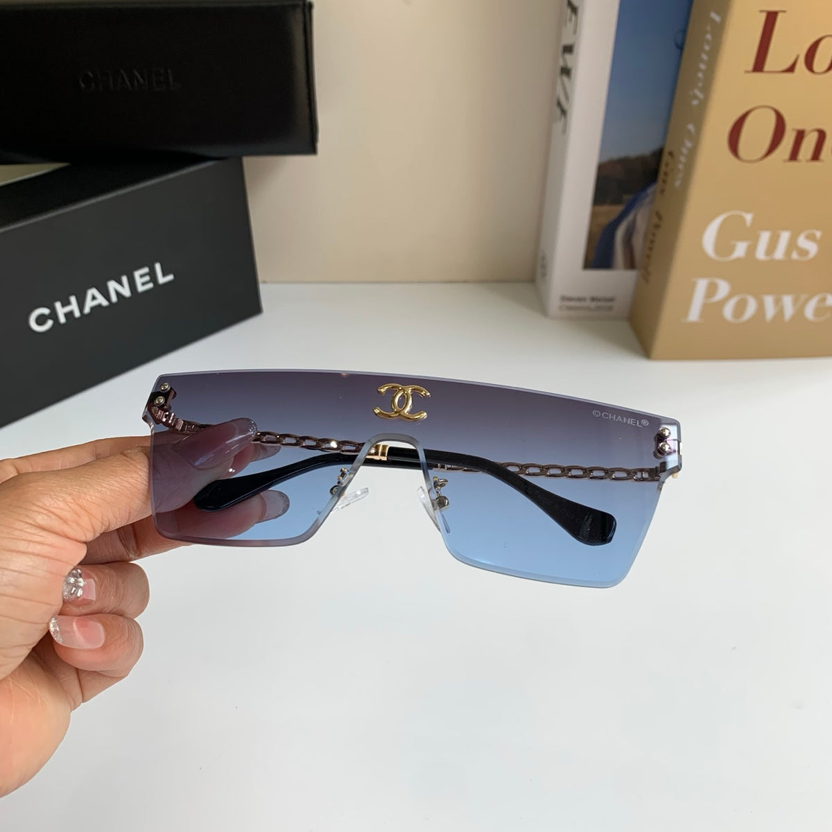 Chanel Square Silver Lens Sunglasses for Men & Women - 358070 - detail image 3