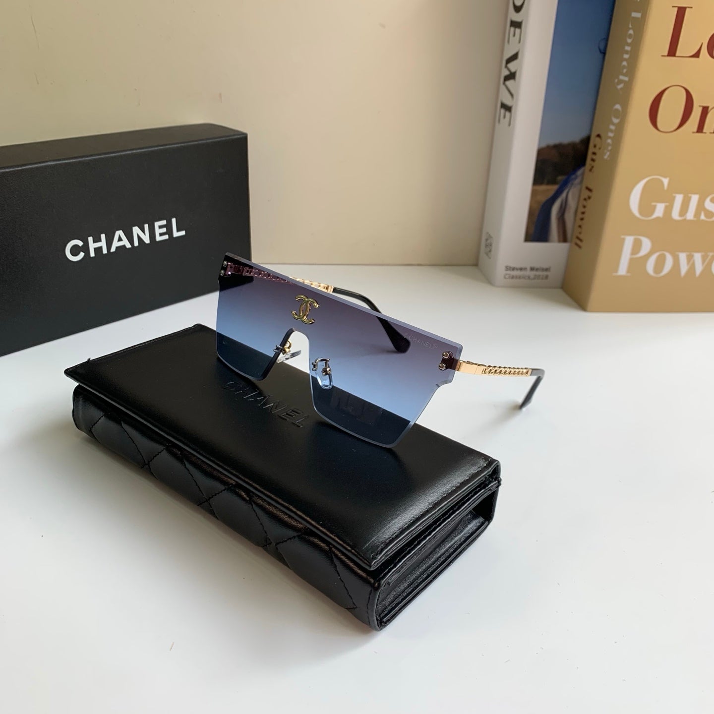 Chanel Square Silver Lens Sunglasses for Men & Women - 358070 - detail image 5