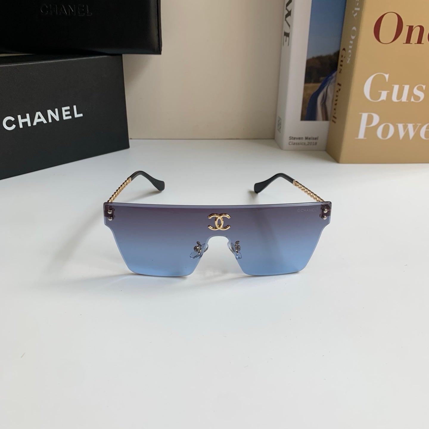 Chanel Square Silver Lens Sunglasses for Men & Women - 997696 - detail image 4